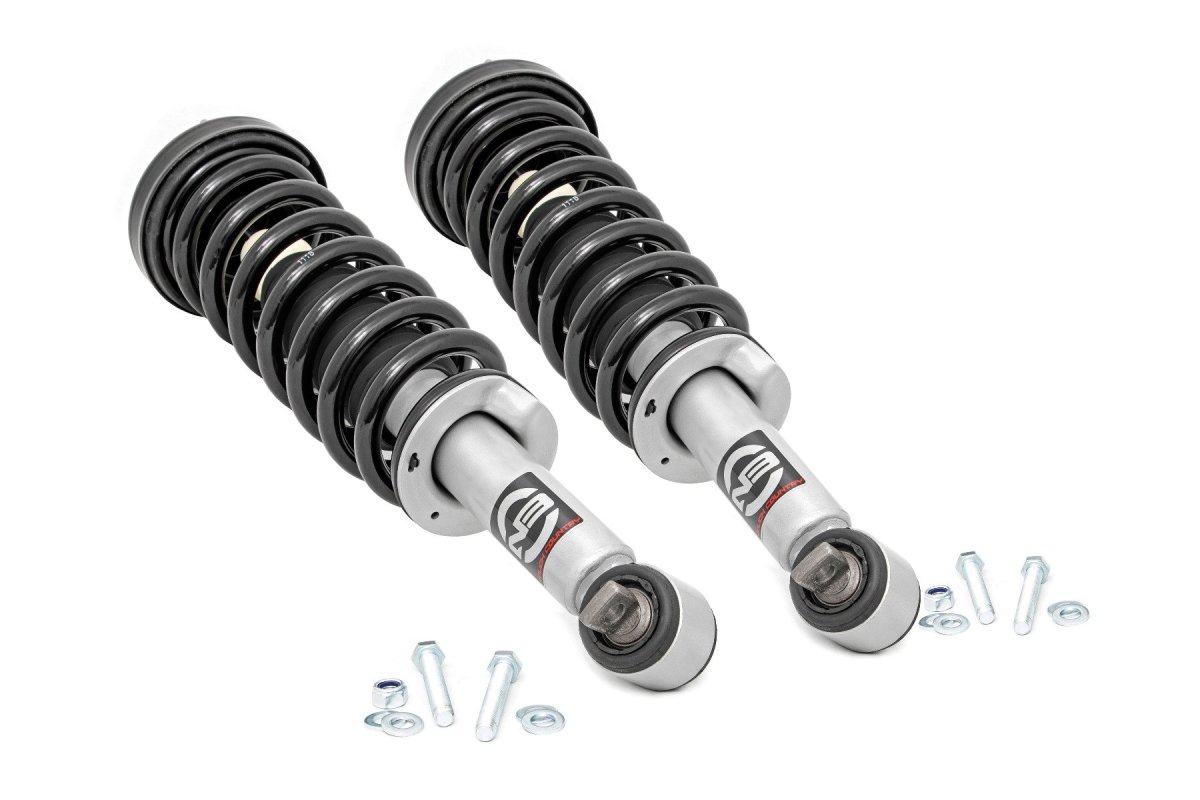 Ford F-150 Coilover Suspension Kit - Front - Rough Country - Nitrogen charged, Performance N3, Stock height - '14-'23